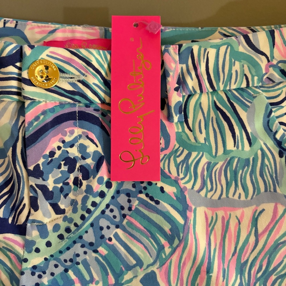 Lilly Pulitzer Callahan stretch shorts sz 6 New - Picture 3 of 8